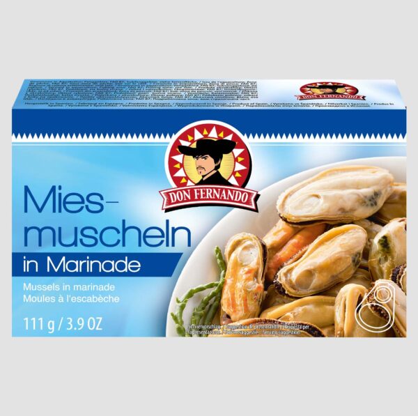 Blue mussel in marinade