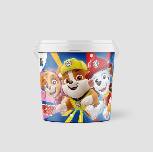 Candy floss Paw Patrol bucket