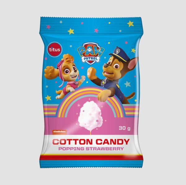 Paw Patrol candy flloss popping strawberry